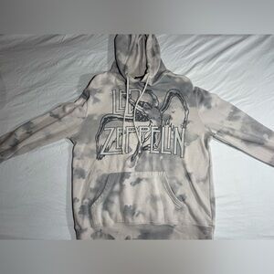Gray Led Zeppelin Tie-Dye Hoodie